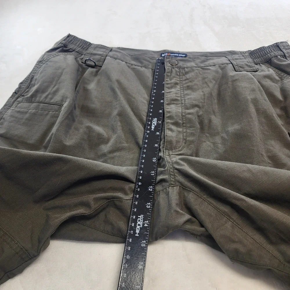 5.11 Tactical Series Mens Cargo Pants 42x30 Olive Green Ripstop Work Trousers